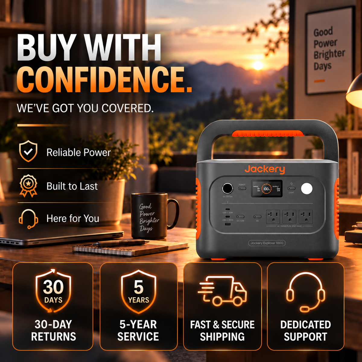 1070Wh Solar Generator Kit + FREE 200W Solar Panel (Limited BOGO)