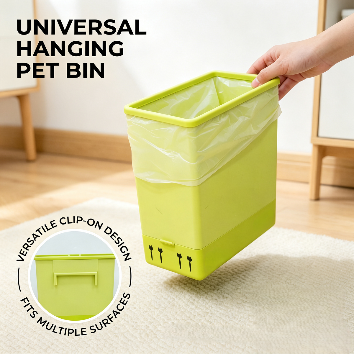 Hanging Cat Litter Waste Bin