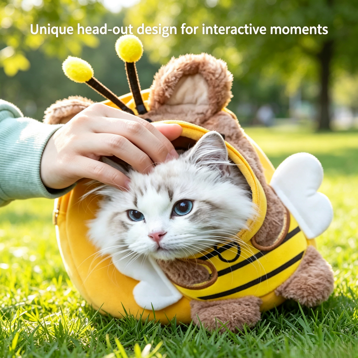 Cute Bee‑Themed Pet Carrier Tote Bag