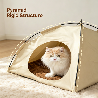 All‑Season Pyramid Cat Tent Bed