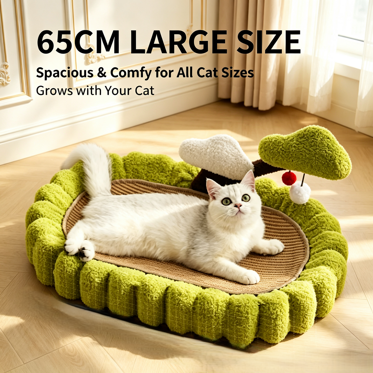 Money‑Tree Shaped Sisal Cat Bed