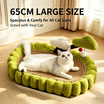 Money‑Tree Shaped Sisal Cat Bed