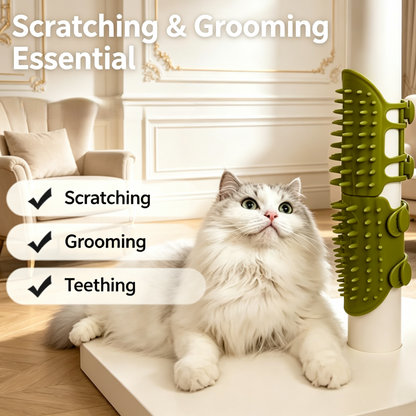Adjustable Table‑Leg Pet Scratcher &amp; Grooming Tool