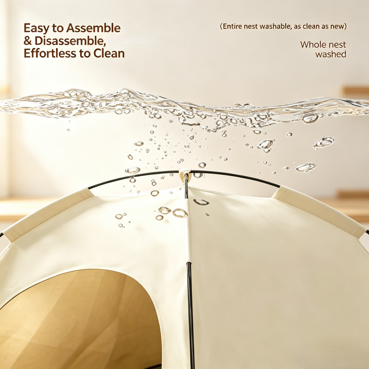 All‑Season Pyramid Cat Tent Bed