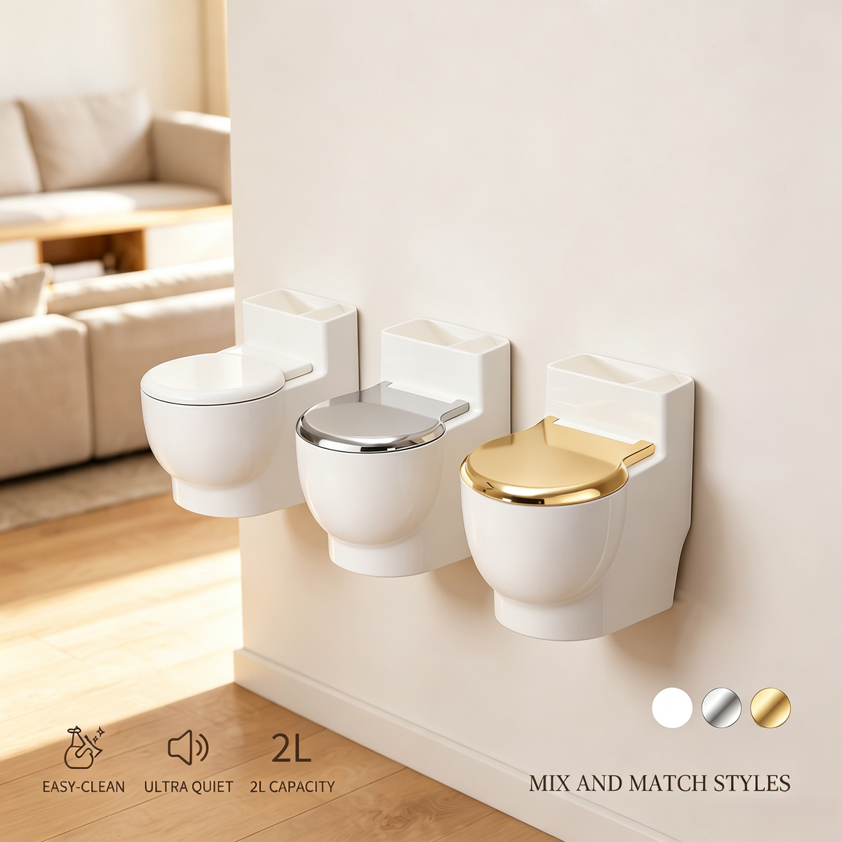 Wall‑Mounted Toilet‑Shaped Cat Water Fountain