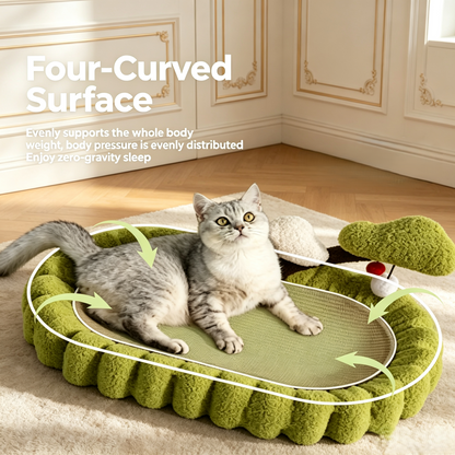 Money‑Tree Shaped Sisal Cat Bed