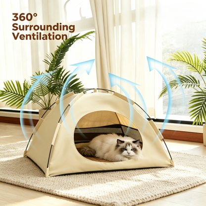 All‑Season Pyramid Cat Tent Bed