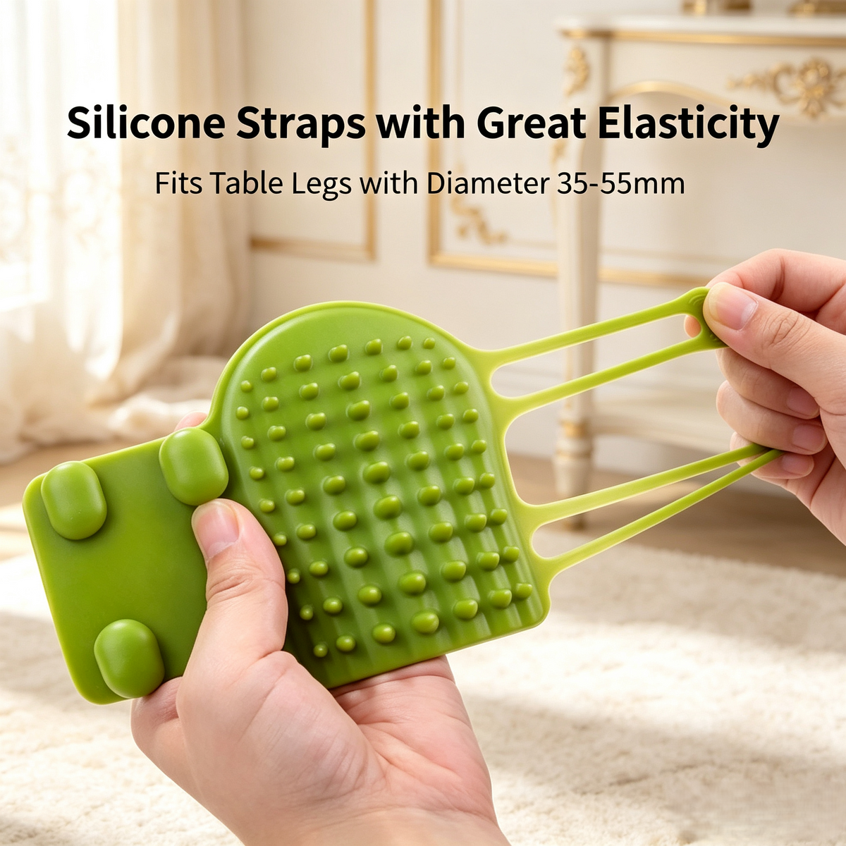 Adjustable Table‑Leg Pet Scratcher &amp; Grooming Tool